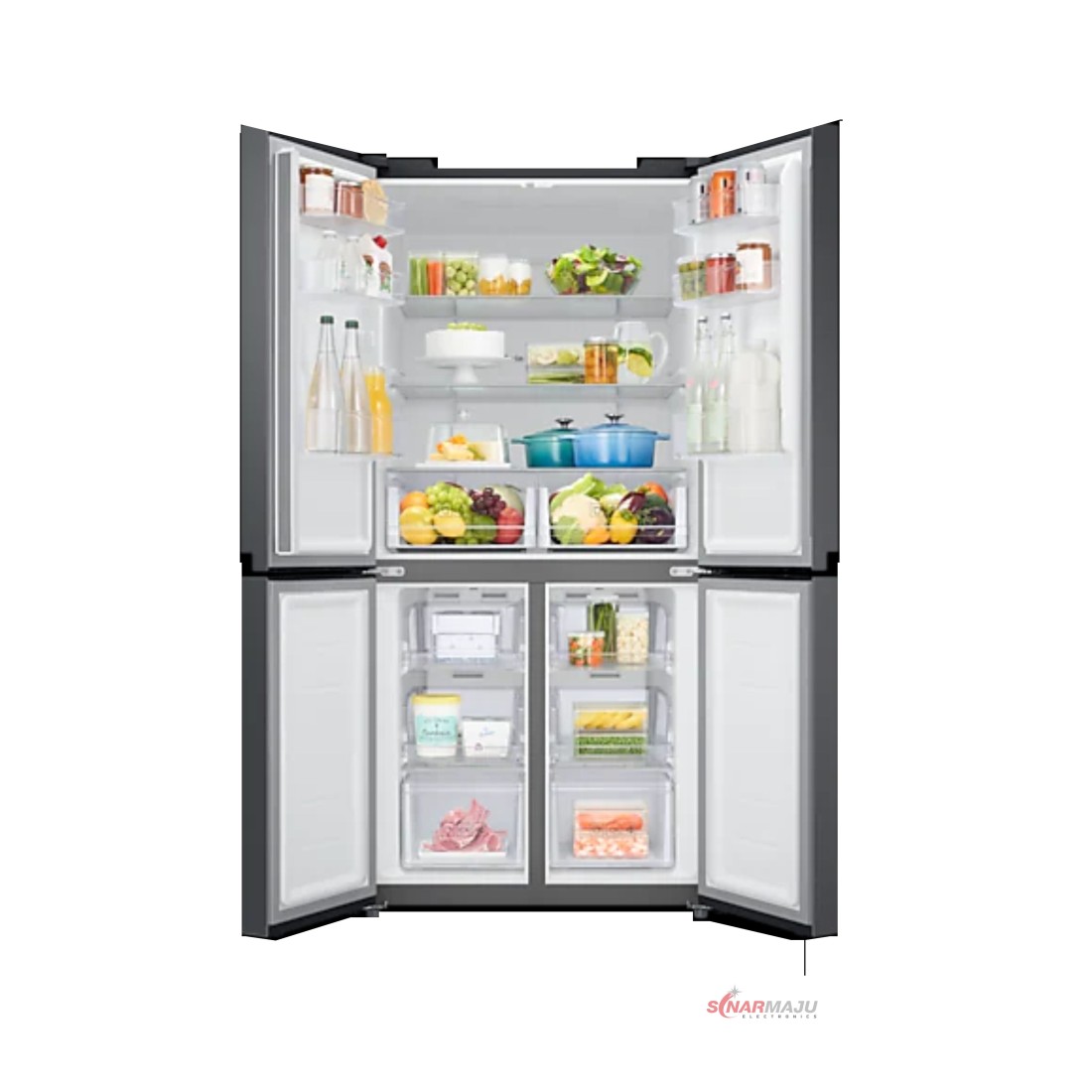 Kulkas Side By Side Samsung Twin Cooling 511 Liter RF48A4000B4/SE